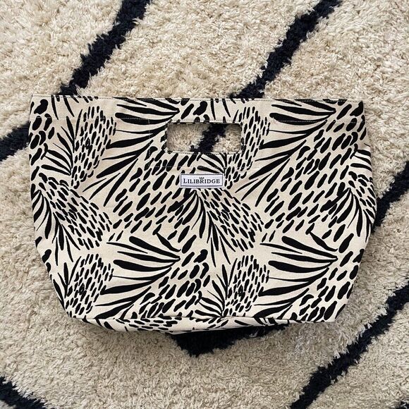 The Lilibridge Bag, Sea Feather foldable Cotton Canvas tote - Picture 1 of 7